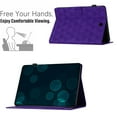 thumbnail image 4 of Feishell for Samsung Galaxy Tab A 8.0-inch SM-T350/P350 Case, Embossed PU Leather Wallet Case with Multiple Angles Kickstand & Pencil Holder, Folio Magnectic Cover with Smart Auto Wake/Sleep,Purple, 4 of 10
