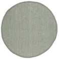 thumbnail image 3 of SAFAVIEH Natural Fiber Milica Solid Area Rug, Green/Gray, 5' x 5' Round - Scandinavian Design, Green & Grey, Jute, Hand Woven Pattern, Ideal for Entryway, Kitchen, Living Room, Office, 3 of 9