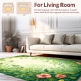 thumbnail image 2 of ODIKA 2'x3' Machine Washable Non-Slip Area Rug, Unique Botanical with Lush Flora and Delicate Details High Traffic Rug, Green, 143384, 2 of 7