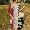 thumbnail image 3 of Red Plaid with Lace And Piano Keys-2 Dress Summer Dresses Woman Street Style Big Size Casual Dress, 3 of 9