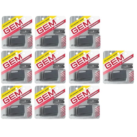 Personna Gem Super Stainless Steel Refill Blades, 10 ct. (Pack of 10)