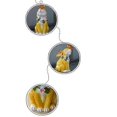 thumbnail image 2 of Solar Garden Statues Rabbits with Butterflies Solar Charging Hand Painted Synthetic Resin Solar Statues Lights Yellow, 2 of 4