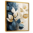 thumbnail image 2 of Designart "Flourishing Wonders Of Beige And Gold Flora IV" Plants Floater Framed Canvas Prints, 2 of 5