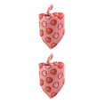 thumbnail image 1 of Methold Bufanda triangular con estampado de frutas, toalla de algodón para mascotas, accesorios de decoración de regalo para cuello de fresa de 25-45cm Fresa 2piezas Methold CBP281057, 1 of 6