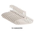 thumbnail image 1 of Adjustable Baby Hangers  Plastic Non-Slip Stackable Baby Hanger  Durable & Great as Newborn Kid Child Children Toddler or Infant Clothes Racks for Nursery Closet Wardrobe Pack of 10, 1 of 6