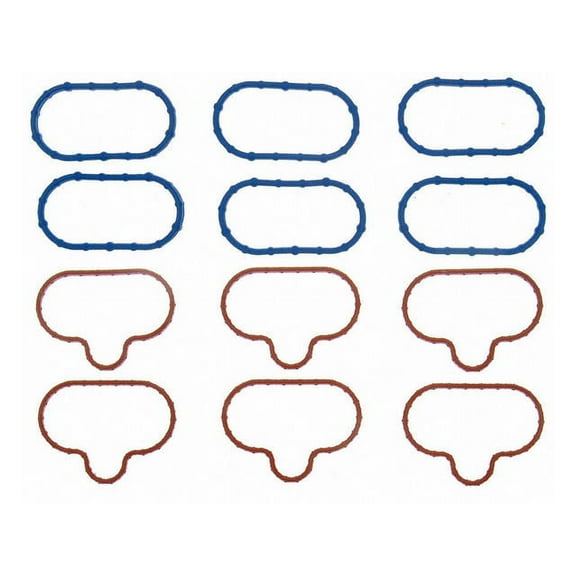 Lower and Upper Intake Manifold Gasket Set - Compatible with 2005 - 2007 Mercury Montego 3.0L V6 2006