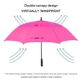 thumbnail image 3 of G4Free 47/54/62/68 Inch Automatic Open Golf Umbrella Oversize Extra Large Double Canopy Vented Windproof Waterproof Stick Umbrellas, 3 of 10
