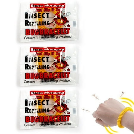 - 3 Anti Mosquito Repellent Bracelet Insect Bug Repeller Wrist Band Long Lasting