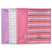 Baby Connection - 4-Pack Lady Bug Receiving Blankets