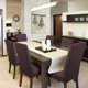thumbnail image 3 of Tejido Spandex Ajuste Elástico Silla Antideslizante Cubierta Retirable Lavable Comedor Banquete Silla Protector Color café, 3 of 9
