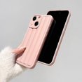 thumbnail image 6 of for iPhone 15 Plus Case Cute Matte 3D Stripe Air Cushion Design Fashion Soft Rubber Silicone Protective Phone Cover Case for Women Girls (Pink Sand, iPhone 15 Plus), 6 of 14