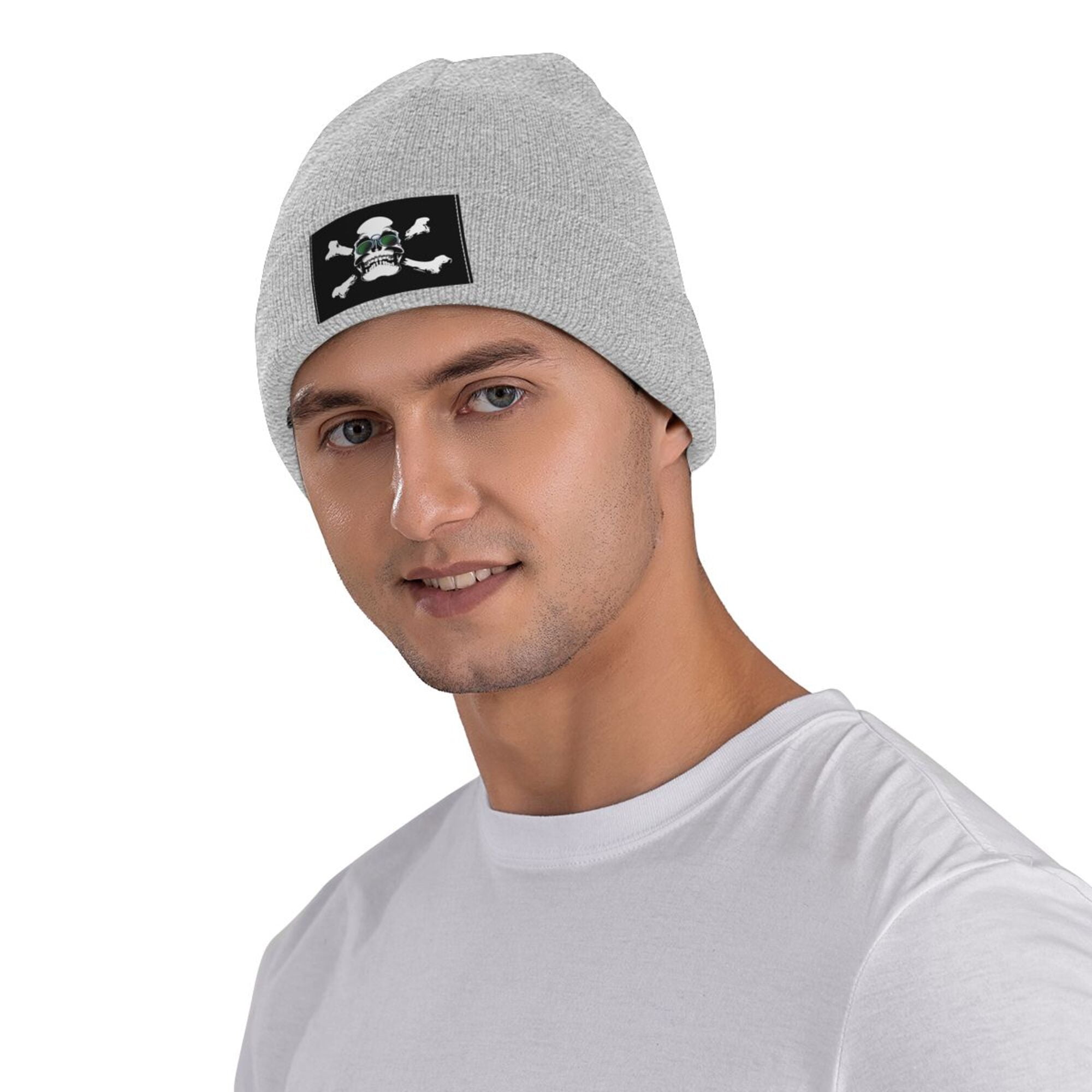 ZICANCN Knit Beanie Hat-Skeleton Scull Glasses Winter Cap Soft