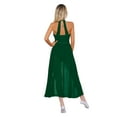 thumbnail image 5 of Alvivi Lyrical Dance Costume for Women Shiny Halter Contemporary Ballet Dance Gymnastic Leotard Dress Dark Green XL, 5 of 7