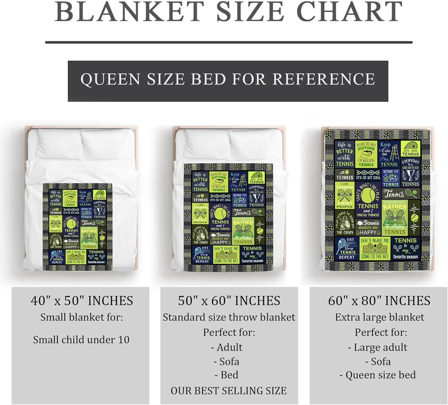 Tennis Gifts, Best Tennis Gifts for Men/Boys, Unique Valentine Tennis Gifts Women/Girls, Funny Tennis Gift Ideas, Gifts for Tennis Players/Lover, Tennis Themed Gifts, Tennis Coach Blanket