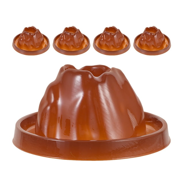 Phenofice Volcano Science 5Pcs Dark Brown Plastic Volcano Models For Science Experiment And Educational Use