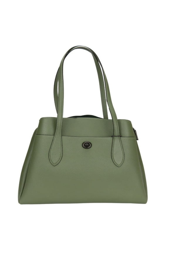 Pre-Owned Coach Tote Bag Lola Carryall 88340 Leather Khaki Women's COACH (Fair)