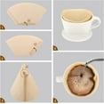 thumbnail image 3 of Fafa-1 Filtres à Café Cône, Lot de 200 Taille 1-2 Tasses Filtre à Papier Brun Naturel Non Blanchi Jetable pour Machine à Café, Maison, Bureau, 3 of 4