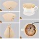 thumbnail image 3 of Cono de filtros de café #1, 200 unidades, filtro de papel café natural sin blanquear desechable, cesta de papel, gotero para la mayoría de máquinas de, 3 of 4