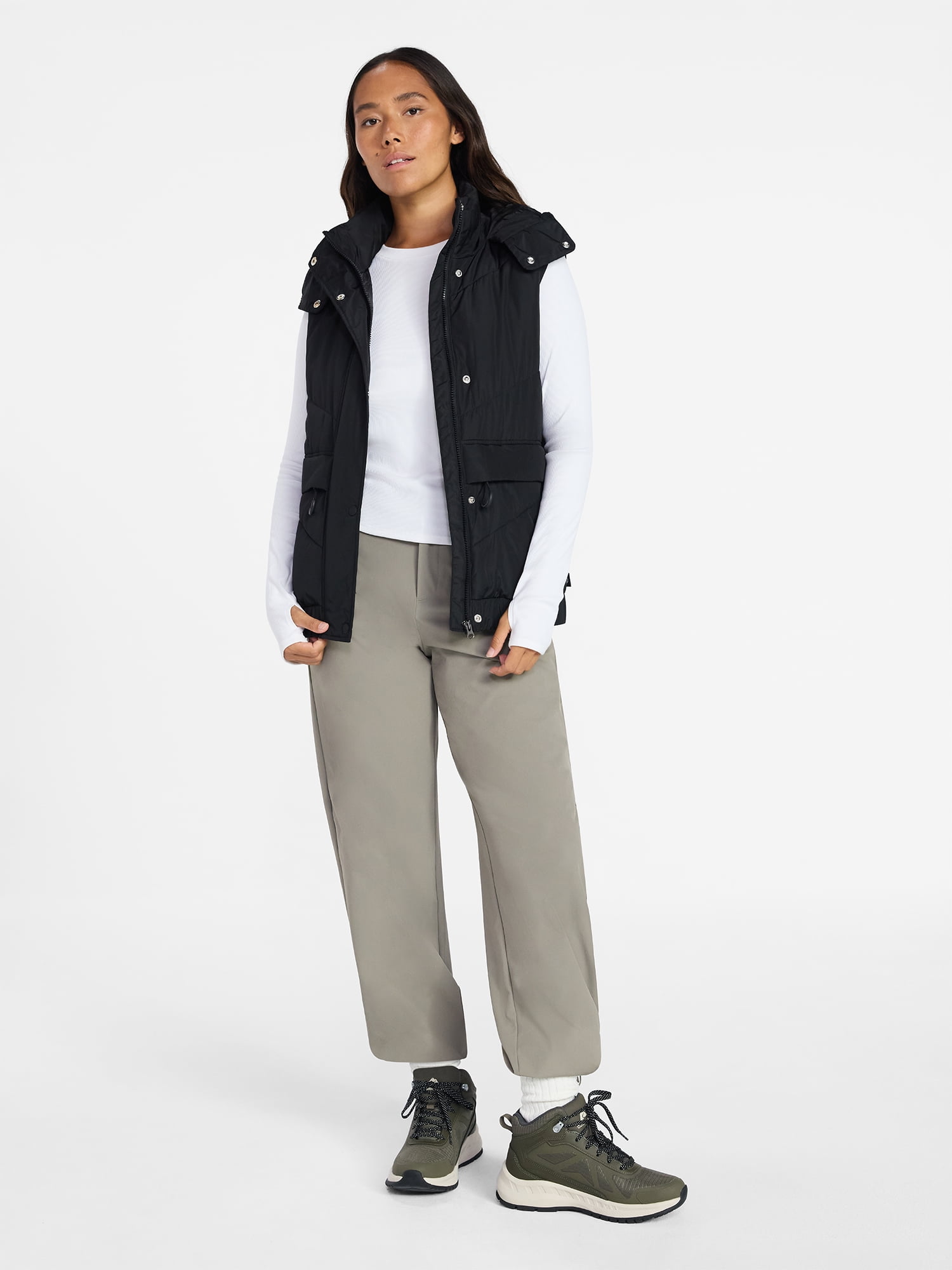 Ozark Trail Women's and Women's Plus Size Mid Length Vest, Sizes XS-3X