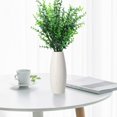 thumbnail image 4 of Small Ceramic Vase Container Minimalist Modern Home Decor Style Decoration Matte Design Ideal Gift for Friend Family Artificial Flower Vase 3 White, 4 of 6
