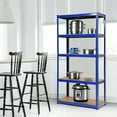 thumbnail image 5 of Topcobe 72" Storage Rack with 5 Adjustable Shelves for Books Kitchenware, Metal Shelves for Storage, Garage Shelves, Navy, 5 of 12