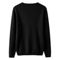 thumbnail image 5 of Trgacdwlo Cardigan for Women V Neck Button Up Long Sleeve Sweater Tops for Women Fall Open Front Trendy Knit Tops 2026 Clothing Black M, 5 of 6