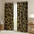 thumbnail image 2 of Castle Fairy Leopard Print Black Out Curtains for Female Men Women,Abstract Camouflage Camo Curtains Pack of 2 (42x63 Each),Retro Vintage Aesthetic Bedroom Curtains,Lightweight Room Decor, 2 of 6