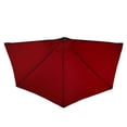 thumbnail image 3 of Pure Garden 50-145-R 9' Half Round Patio Umbrella, Red, 3 of 5