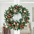 thumbnail image 4 of Arbol De Navidads decoración navideña corona Natale nueva corona navideña Artificial adorno navideño, 4 of 4