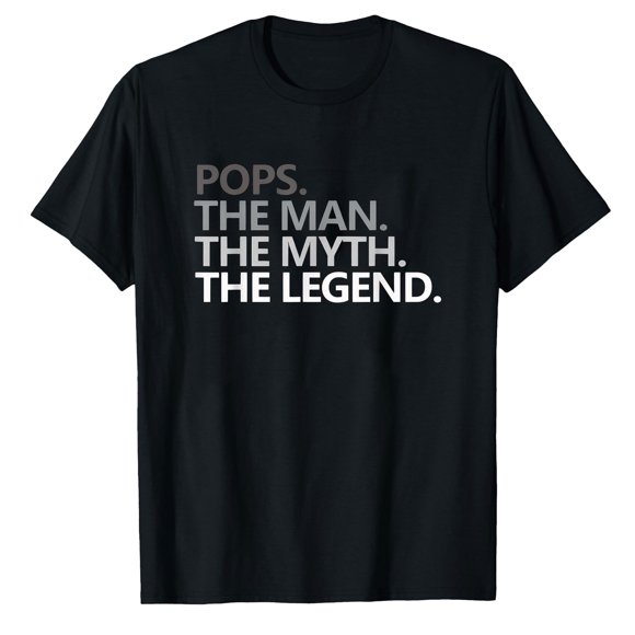 AALJY POPS THE MAN THE MYTH THE LEGEND Father's Day Gift Grandpa T-Shirt