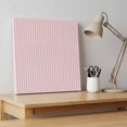 thumbnail image 4 of Ships Next Day Canvas Wall Art 8"x8", Pink Striped Wood Framed Canvas Print Painting, Modern Simple Farmhouse Beige Vintage Ready to Hang Small Picture Wall Decor for Home Bathroom Nursery Kitchen, 4 of 9