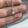 thumbnail image 2 of 2Carat Round Cut Lab Created Diamond Women's Solitaire Pendant Chain 925 Sterling Silver, 2 of 2