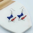 thumbnail image 3 of 4th of July Accessories for Women - 4th of July Earrings - Patriotic Earrings (Star Jewelry Set), 3 of 8