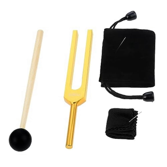 528 Hz Tuning Fork, Gold Tuning Forks 528 Hz for Healing, Musical Instrument, Meditation, Relaxation