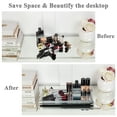 thumbnail image 2 of SHYFOY Mirrored Perfume Tray Crystal Crushed Diamond Glass Silver for Vanity Dresser Bathroom, 2 of 8