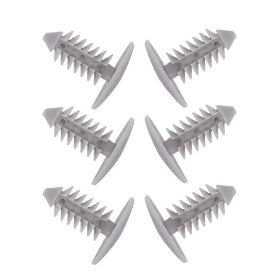 Car Bumper Clip Push In Retainer Fastener X-Mas Tree Rivet Gray for 9mm Hole
