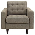 thumbnail image 2 of LexMod Empress Upholstered Armchair in Oatmeal, 2 of 5
