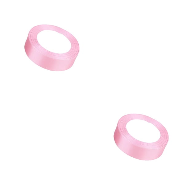 Cateissary Cinta de papel de regalo hecha a mano, accesorios para manualidades, cintas de poliéster ligeras para festivales, ancho de costura, Rosa Claro 43 2Conjunto