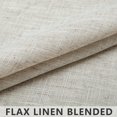 thumbnail image 4 of Beige Linen Curtains for Small Windows 38 Inch Wide 2 Panels Set Rod Pocket Short Skinny Narrow Mini Curtain for Kitchen Bathroom Basement Rustic Farmhouse Decor 38x45 Inch Length Tan Colored, 4 of 8
