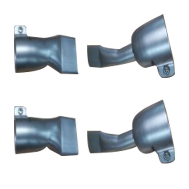 Juego De 4 Boquillas De Pistola De Aire Caliente, Acero Inoxidable, 2 Uds. De 20mm Y 2 Uds. De 40mm, Boquilla De Soldadura Tubular De Boca Ancha Y Plana