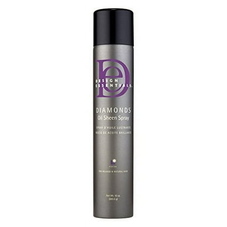 Design Essentials Diamonds Oil Sheen Spray for Relaxed & Natural Hair Clear 10 Oz