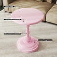 thumbnail image 2 of Pinmoco Round Side Table, Metal End Table, Anti-Rust and Waterproof Small Coffee Table for Living Room Bedroom Balcony, Pink, 2 of 7
