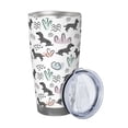 thumbnail image 2 of Lsque Dachshund Dog Puppy Pattern 20oz Car Cup with Lid and Straw, Insulated Coffee Cup with Straw Topper, Spill Proof Travel Coffee Mug, Stainless Steel Tumble-Straw Three-piece Set, 2 of 8