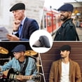 thumbnail image 6 of Men's Cotton Newsboy Cap Soft Fit Cabbie Hat, 6 of 6