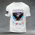 thumbnail image 4 of mgoYE 250 Anniversary USA Shirt 4th of July 2026 Men Tshirts Short Sleeve Crew Neck Happy Birthday America Graphic Tee White 2XL, 4 of 6