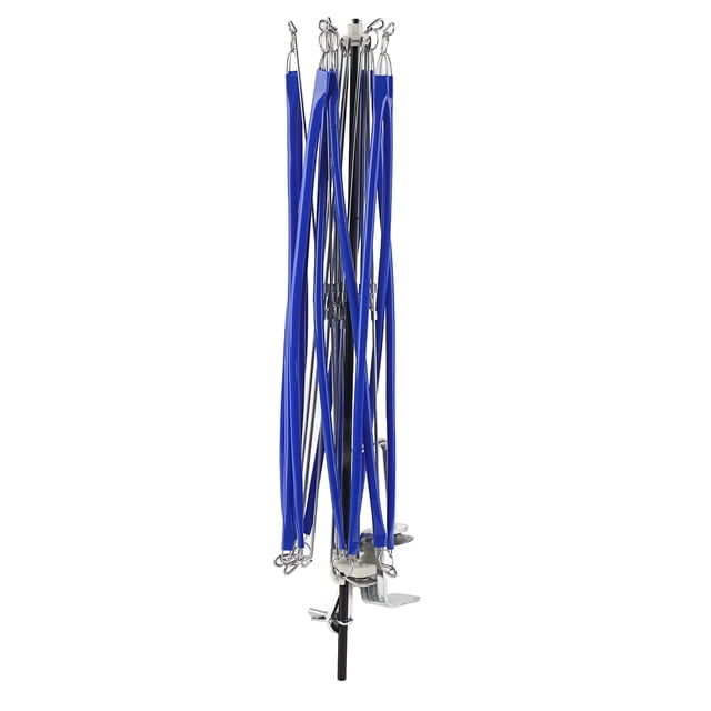 Enrollador de paraguas de hierro azul con forma de paraguas para tejer ganchillo, máquina para enrollar cuerdas