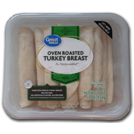 Great Value Oven Roasted Turkey Breast, 16 oz