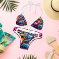 thumbnail image 6 of Graffiti Women's Bikini Set with Detachable Sponge, Adjustable Strap, Two-Pack, Swim Suit, One-Piece Swimsuits, Ideal for Beach and Pool Parties, 6 of 6