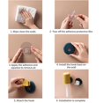 thumbnail image 2 of Soporte Multiusos Para Cepillos De Dientes, Estante De Almacenamiento Para Cepillos De Dientes, Sin Perforaciones, Fácil De Instalar, Colgador De Pared Con Taza Para El Baño Del Hogar Scienceny HA027564-01, 2 of 7