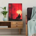 thumbnail image 5 of Good Old Days Canvas Print, Pink Red Preppy Art, Dopamine Decor for College Dorm Room, 5 of 8